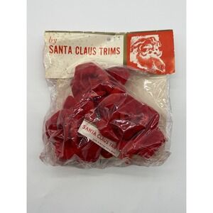 Vintage Santa's Clause Trims - Roses For Christmas Tree - British Hong Kong